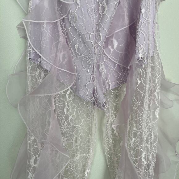 NWT Alice McCall Lilac Valerie Ruffle Lace Pants (Size 0) $350 - Picture 9 of 16